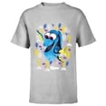 thumbnail image 1 of Disney PIXAR Finding Nemo Dory Just Keep Swimming - Short Sleeve T-Shirt for Kids - Customized-Athletic Heather, 1 of 5