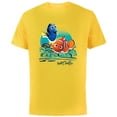 thumbnail image 1 of Disney PIXAR Finding Nemo Surf-Tastic with Nemo & Dory - Short Sleeve Cotton T-Shirt for Adults - Customized-Yellow, 1 of 5