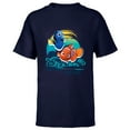 thumbnail image 1 of Disney PIXAR Finding Nemo Surf-Tastic with Nemo & Dory - Short Sleeve T-Shirt for Kids - Customized-Athletic Navy, 1 of 5