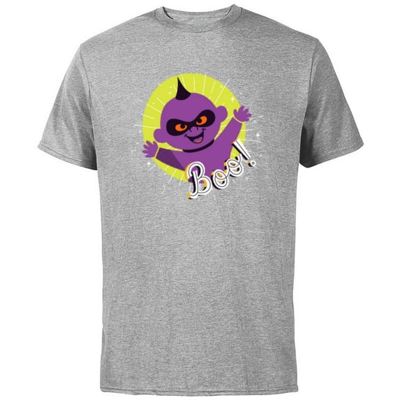 Disney PIXAR Incredibles Jack-Jack Halloween BOO - Short Sleeve Cotton T-Shirt for Adults - Customized-Athletic Heather