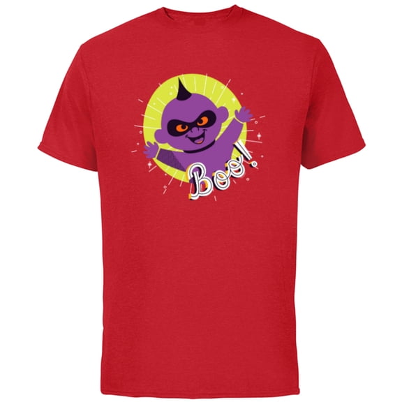 Disney PIXAR Incredibles Jack-Jack Halloween BOO - Short Sleeve Cotton T-Shirt for Adults - Customized-Red