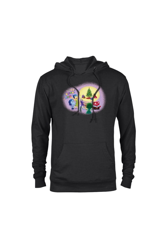 Disney PIXAR Inside Out Retro Holiday - Pullover Hoodie for Adults - Customized-Black