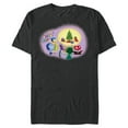 thumbnail image 1 of Disney PIXAR Inside Out Retro Holiday - Short Sleeve Blended T-Shirt for Adults - Customized-Dark Heather, 1 of 5
