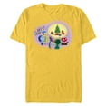 thumbnail image 1 of Disney PIXAR Inside Out Retro Holiday - Short Sleeve Blended T-Shirt for Adults - Customized-Yellow, 1 of 5