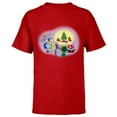 thumbnail image 1 of Disney PIXAR Inside Out Retro Holiday - Short Sleeve T-Shirt for Kids - Customized-Red, 1 of 5