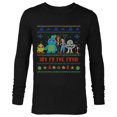 thumbnail image 1 of Disney PIXAR Joy to the Toy Story 4 Ugly Christmas Sweater - Long Sleeve T-Shirt for Men - Customized-Black, 1 of 5