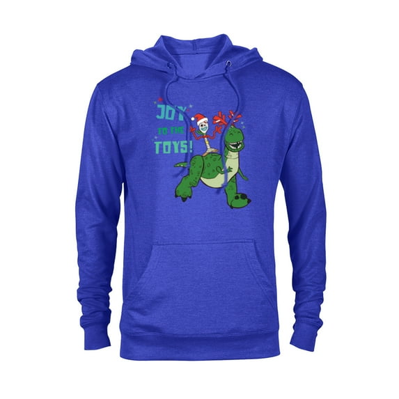 Disney PIXAR Joy to the Toy Story Forky & Rex Holiday - Pullover Hoodie for Adults - Customized-Royal