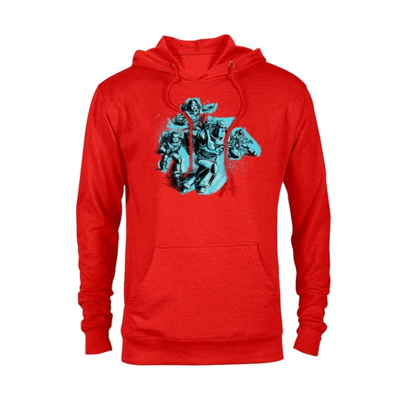 Disney PIXAR Lightyear Buzz, Mo, Darby & Izzy - Pullover Hoodie for Adults - Customized-Red