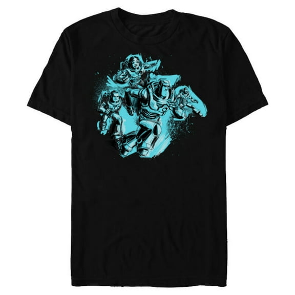 Disney PIXAR Lightyear Buzz, Mo, Darby & Izzy - Short Sleeve Blended T-Shirt for Adults - Customized-Black