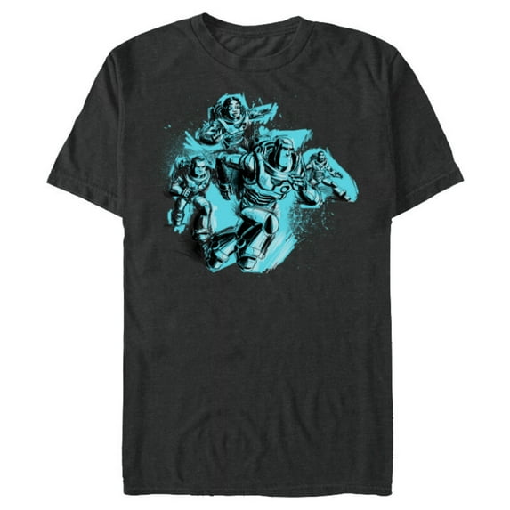 Disney PIXAR Lightyear Buzz, Mo, Darby & Izzy - Short Sleeve Blended T-Shirt for Adults - Customized-Dark Heather