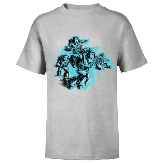 Disney PIXAR Lightyear Buzz, Mo, Darby & Izzy - Short Sleeve T-Shirt for Kids - Customized-Athletic Heather