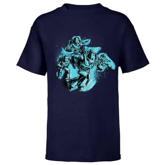 Disney PIXAR Lightyear Buzz, Mo, Darby & Izzy - Short Sleeve T-Shirt for Kids - Customized-Navy