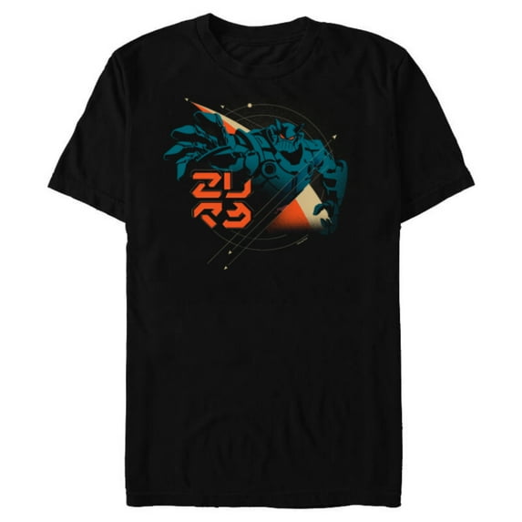 Disney PIXAR Lightyear Emperor Zurg Attacks - Short Sleeve Blended T-Shirt for Adults - Customized-Black