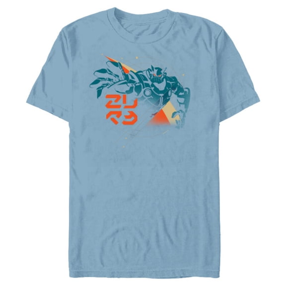 Disney PIXAR Lightyear Emperor Zurg Attacks - Short Sleeve Blended T-Shirt for Adults - Customized-Ocean Blue