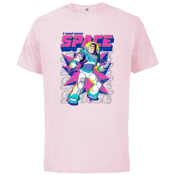 Disney PIXAR Lightyear I Need Some Space - Short Sleeve Cotton T-Shirt for Adults - Customized-Soft Pink