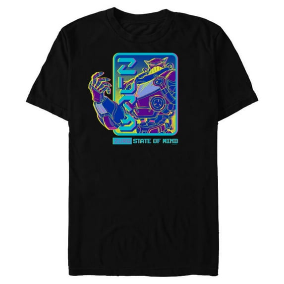 Disney PIXAR Lightyear Zurg State of Mind - Short Sleeve Blended T-Shirt for Adults - Customized-Black