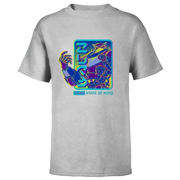Disney PIXAR Lightyear Zurg State of Mind - Short Sleeve T-Shirt for Kids - Customized-Athletic Heather
