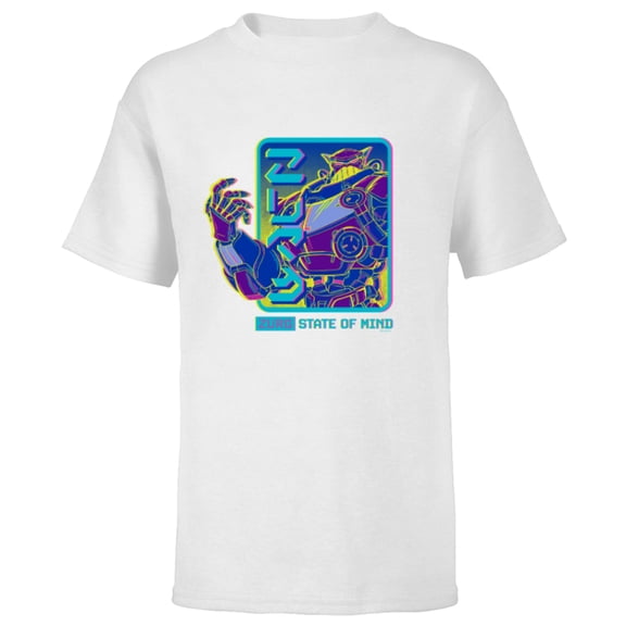 Disney PIXAR Lightyear Zurg State of Mind - Short Sleeve T-Shirt for Kids - Customized-White