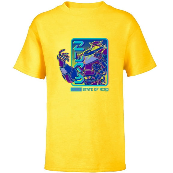 Disney PIXAR Lightyear Zurg State of Mind - Short Sleeve T-Shirt for Kids - Customized-Yellow