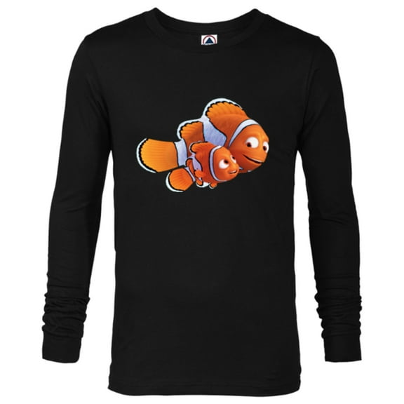 Disney PIXAR Marlin and Nemo T-Shirt - Long Sleeve T-Shirt for Men - Customized-Black