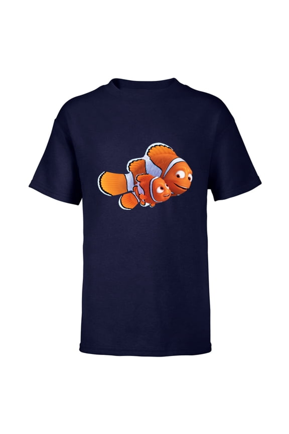 Disney PIXAR Marlin and Nemo T-Shirt - Short Sleeve T-Shirt for Kids - Customized-Navy