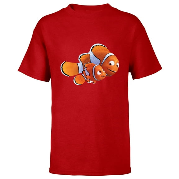 Disney PIXAR Marlin and Nemo T-Shirt - Short Sleeve T-Shirt for Kids - Customized-Red