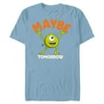thumbnail image 1 of Disney PIXAR Mike Wazowski Maybe Tomorrow - Short Sleeve Blended T-Shirt for Adults - Customized-Ocean Blue, 1 of 5