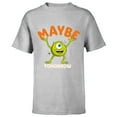 thumbnail image 1 of Disney PIXAR Mike Wazowski Maybe Tomorrow - Short Sleeve T-Shirt for Kids - Customized-Athletic Heather, 1 of 5
