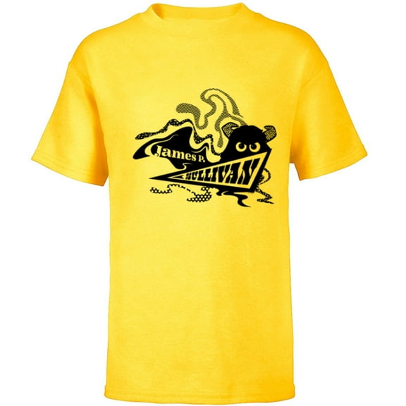 Disney PIXAR Monsters, Inc. James P. Sullivan - Short Sleeve T-Shirt for Kids - Customized-Yellow