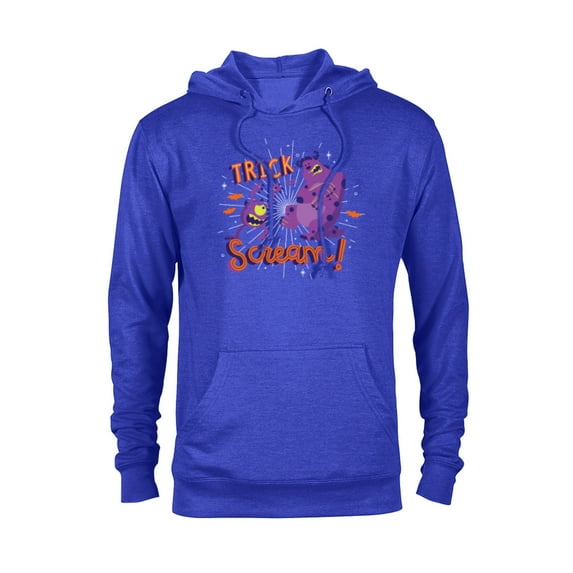 Disney PIXAR Monsters, Inc. Mike & Sulley Trick or Scream - Pullover Hoodie for Adults - Customized-Royal Heather