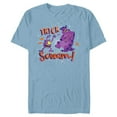 thumbnail image 1 of Disney PIXAR Monsters, Inc. Mike & Sulley Trick or Scream - Short Sleeve Blended T-Shirt for Adults - Customized-Celadon Snow Heather, 1 of 5