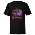 thumbnail image 1 of Disney PIXAR Monsters, Inc. Mike & Sulley Trick or Scream - Short Sleeve T-Shirt for Kids - Customized-Black, 1 of 5