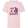 thumbnail image 1 of Disney PIXAR Monsters, Inc. Mike & Sulley Trick or Scream - Short Sleeve T-Shirt for Kids - Customized-Soft Pink, 1 of 5