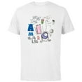 thumbnail image 1 of Disney PIXAR Monsters Inc. Mike, Sully & Crew Sketch Book - Short Sleeve Cotton T-Shirt for Adults - Customized-White, 1 of 5