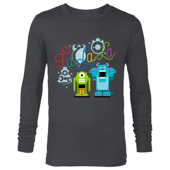 Disney PIXAR Monsters Inc. Mike & Sully Fa La La Holiday - Long Sleeve T-Shirt for Men - Customized-Charcoal Heather