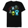thumbnail image 1 of Disney PIXAR Monsters Inc. Mike & Sully Fa La La Holiday - Short Sleeve Blended T-Shirt for Adults - Customized-Black, 1 of 5