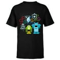thumbnail image 1 of Disney PIXAR Monsters Inc. Mike & Sully Fa La La Holiday - Short Sleeve T-Shirt for Kids - Customized-Black, 1 of 5