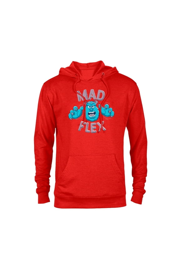 Disney PIXAR Monsters Inc. Sulley Mad Flex - Pullover Hoodie for Adults - Customized-Red