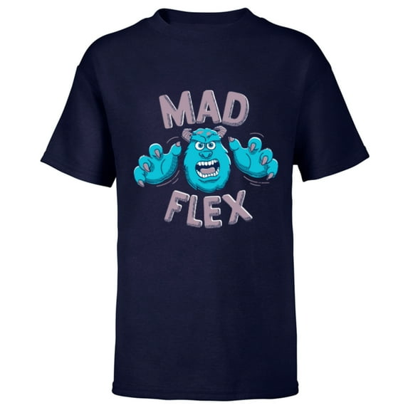 Disney PIXAR Monsters Inc. Sulley Mad Flex - Short Sleeve T-Shirt for Kids - Customized-Navy