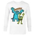 thumbnail image 1 of Disney PIXAR Monsters U Mikey and Sulley Roar T-Shirt - Long Sleeve T-Shirt for Men - Customized-White, 1 of 5