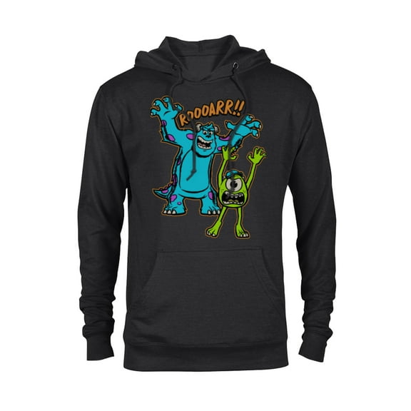 Disney PIXAR Monsters U Mikey and Sulley Roar T-Shirt - Pullover Hoodie for Adults - Customized-Black