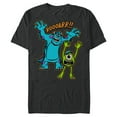 thumbnail image 1 of Disney PIXAR Monsters U Mikey and Sulley Roar T-Shirt- Short Sleeve Blended T-Shirt for Adults - Customized-Dark Heather, 1 of 5