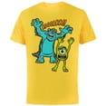 thumbnail image 1 of Disney PIXAR Monsters U Mikey and Sulley Roar T-Shirt - Short Sleeve Cotton T-Shirt for Adults - Customized-Yellow, 1 of 5