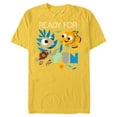 thumbnail image 1 of Disney PIXAR Nemo and Squirt T-Shirt- Short Sleeve Blended T-Shirt for Adults - Customized-Yellow, 1 of 5