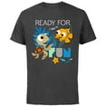 thumbnail image 1 of Disney PIXAR Nemo and Squirt T-Shirt - Short Sleeve Cotton T-Shirt for Adults - Customized-Charcoal, 1 of 5