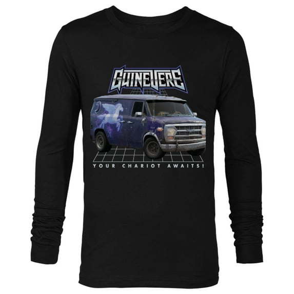 Disney PIXAR Onward Guinevere Chariot Awaits T-Shirt - Long Sleeve T-Shirt for Men - Customized-Black