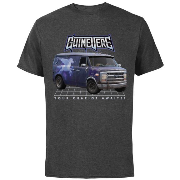 Disney PIXAR Onward Guinevere Chariot Awaits T-Shirt - Short Sleeve Cotton T-Shirt for Adults - Customized-Charcoal
