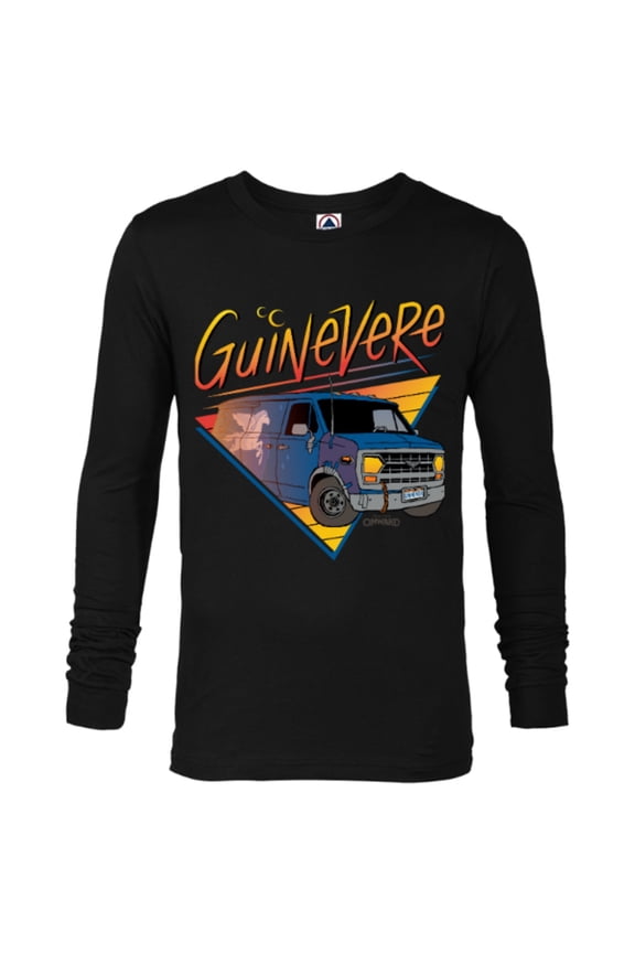 Disney PIXAR Onward Van Guinevere T-Shirt - Long Sleeve T-Shirt for Men - Customized-Black