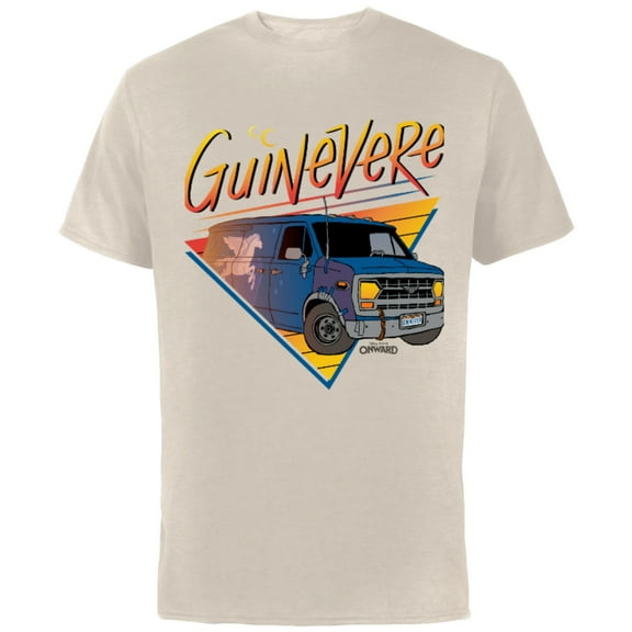 Disney PIXAR Onward Van Guinevere T-Shirt - Short Sleeve Cotton T-Shirt for Adults - Customized-Natural