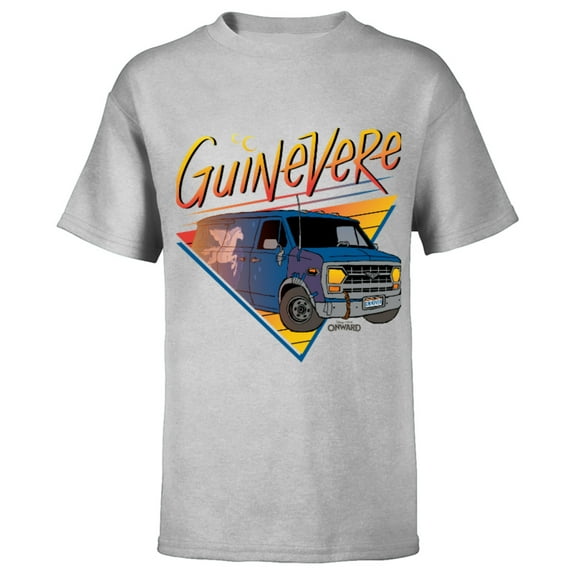 Disney PIXAR Onward Van Guinevere T-Shirt - Short Sleeve T-Shirt for Kids - Customized-Athletic Heather